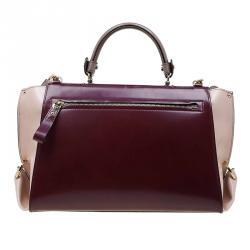 Pre Owned حقيبة سالفاتوري فيراغامو صوفيا جلد لامع ثلاثي اللون كبيرة