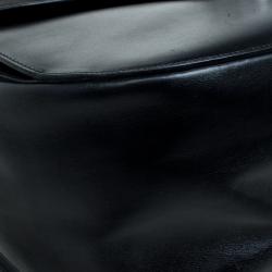 Pre Owned Salvatore Ferragamo Black Leather Mardea Tote