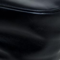 Pre Owned Salvatore Ferragamo Black Leather Mardea Tote