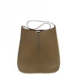 Pre Owned حقيبة سالفاتوري فيراغامو جلد بنية