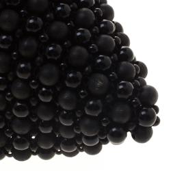 مملوكة مسبقًا حقيبة يد سالفاتوري فيراغامو بطانة فرو مع حواف جلد سحلية وخرز سوداء