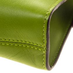 Pre Owned حقيبة كتف سالفاتوري فيراغامو جلد خضراء