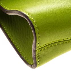 Pre Owned حقيبة كتف سالفاتوري فيراغامو جلد خضراء