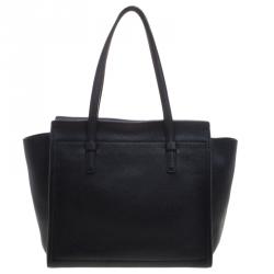 Pre Owned حقيبة يد سالفاتوري فيراغامو أمي متوسطة جلد سوداء