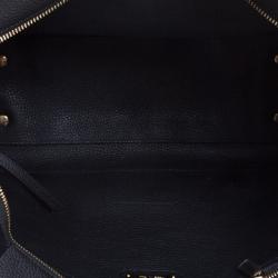 Pre Owned حقيبة يد سالفاتوري فيراغامو أمي متوسطة جلد سوداء