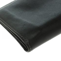 Pre Owned Salvatore Ferragamo Leather Continental Wallet