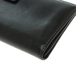 Pre Owned Salvatore Ferragamo Leather Continental Wallet