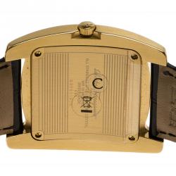 Pre Owned Salvatore Ferragamo Black Gold-Plated Stainless Steel Classic Women's Wristwatch 38MM