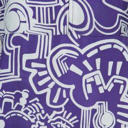 مملوكة مسبقًا فستان سي باي كلوي بنفسجي طباعة تجريدية M