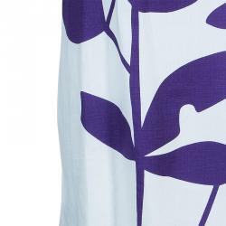 Pre Owned فستان سي باي كلوي أبيض مطبوع واسع L