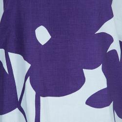 Pre Owned فستان سي باي كلوي أبيض مطبوع واسع L