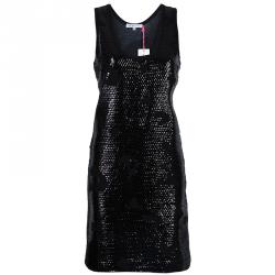Pre Owned See by Chloe Black Sequin Tank Dress S