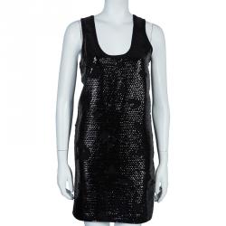 Pre Owned See by Chloe Black Sequin Tank Dress S