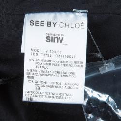 Pre Owned See by Chloe Black Sequin Tank Dress S