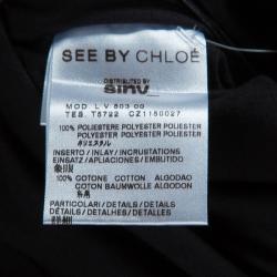 Pre Owned فستان سي باي كلوي ترتر أسود M