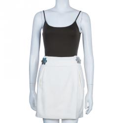Pre Owned See by Chloe White Belt Detail Mini Skirt M
