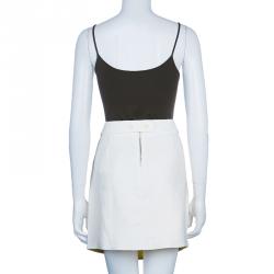 Pre Owned See by Chloe White Belt Detail Mini Skirt M
