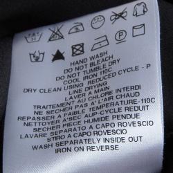 Pre Owned See by Chloe Black Balloon Sleeve Sheer Tunic Blouse L