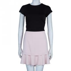 Pre Owned See by Chloe Blush Pink Ruffle Detail Skirt L