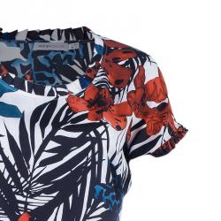 Pre Owned فستان سي باي كلوي حرير طباعة موردة مقاس S