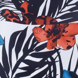 Pre Owned فستان سي باي كلوي حرير طباعة موردة مقاس S