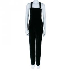 Pre Owned See by Chloe Black Velvet Jumpsuit S