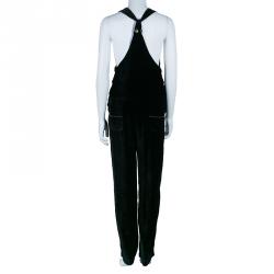 Pre Owned See by Chloe Black Velvet Jumpsuit S