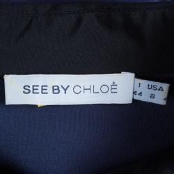 Pre Owned See by Chloe Navy Blue Blouse M