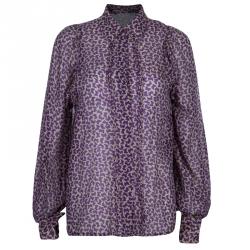 Pre Owned See by Chloe Purple Printed Chiffon Top M