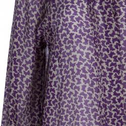 مملوكة مسبقًا توب سي باي كلوي منقوش شيفون بنفسجي M