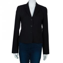 See by Chloe Black Pinstripe Tailored Blazer M