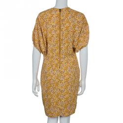 Pre Owned فستان سي باي كلوي أصفر منقط S