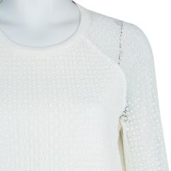 Pre Owned See By Chloe Cream Cotton Jumper M