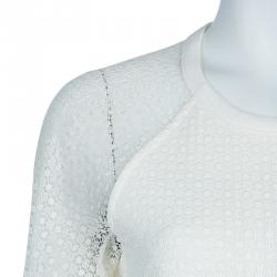 Pre Owned See By Chloe Cream Cotton Jumper M