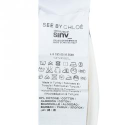 Pre Owned See By Chloe Cream Cotton Jumper M