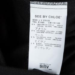 Pre Owned See by Chloe Black Ruffle Dress M