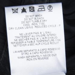 Pre Owned فستان سي باي كلوي حرير أسود فتحات مفرغة S