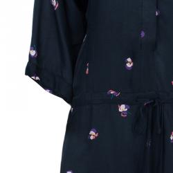 Pre Owned See by Chloe Long Sleeve Floral Print Romper S