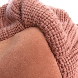 Pre Owned See By Chloe Pink Knit Joyrider Bowling Bag