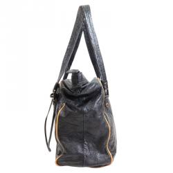 Pre Owned See By Chloe Black Leather Charm Shopper Tote