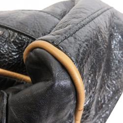 Pre Owned See By Chloe Black Leather Charm Shopper Tote