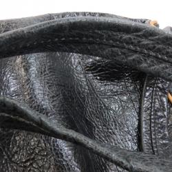 Pre Owned See By Chloe Black Leather Charm Shopper Tote