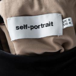 مملوكة مسبقًا Self Portrait Multicolor Floral Vine Embroidered Mini Dress S