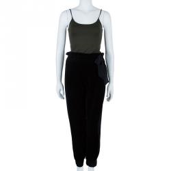 Pre Owned Sonia Rykiel Black Cuffed Trousers M