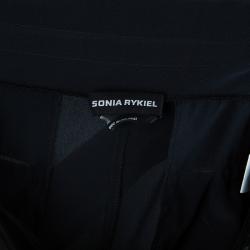 Pre Owned Sonia Rykiel Black Cuffed Trousers M