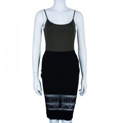 Pre Owned Sonia Rykiel Black Pencil Skirt S