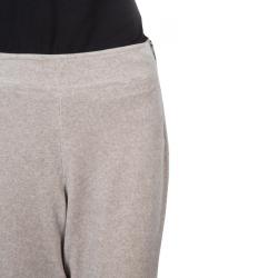 Pre Owned Sonia Rykiel Beige Zip Detail Sweat Pants L