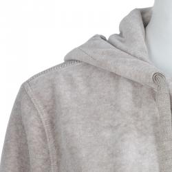 Pre Owned Sonia Rykiel Beige Zip Front Hoodie Jacket XL
