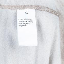 Pre Owned Sonia Rykiel Beige Zip Front Hoodie Jacket XL