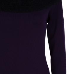 Sonia Rykiel Purple and Black Sweater M